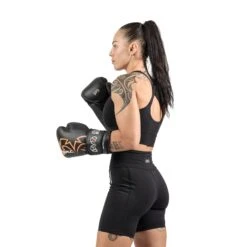 Buttery Stretch Cross-Back Sports Bra -RIVAL Boxinggear ButteryStretchCross BackSportsBra BLACK 6 Copy