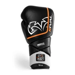 RS1 Leather Pro Sparring Gloves -RIVAL Boxinggear R 2025 Design Web Products Photos Gloves SparringGloves RS1PRO20 YEARS BLK 3