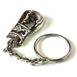 Key Ring - Metallic Boxing Glove -RIVAL Boxinggear R KEY silver