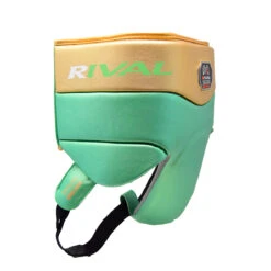 RNFL100 Professional Protector With Laces -RIVAL Boxinggear RNFL100 GREEN GOLD B