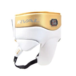 RNFL100 Professional Protector With Laces -RIVAL Boxinggear RNFL100 WHITE GOLD B