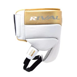 RNFL100 Professional Protector With Laces -RIVAL Boxinggear RNFL100 WHITE GOLD D