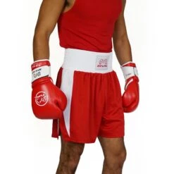 Amateur Competition Trunks -RIVAL Boxinggear rap tr 04 red white 01