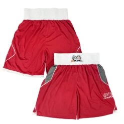 Amateur Competition-Training Boxing Trunks -RIVAL Boxinggear rap tr30 red demo