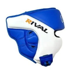 RHGC2C Amateur Competition Headgear With Cheek Protectors -RIVAL Boxinggear rhgc2c blue 04