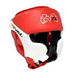 RHGC2C Amateur Competition Headgear With Cheek Protectors -RIVAL Boxinggear rhgc2c red 01