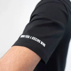 T-Shirt With Spandex 25 T-Shirt With Spandex -RIVAL Boxinggear rival 2024 corpo tshirt close black 01