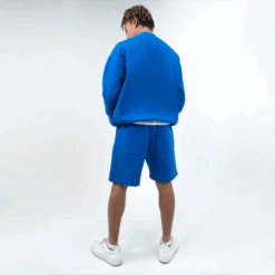 Fleece Oversized Crewneck Sweater -RIVAL Boxinggear rival 2024 crewneck back blue 01