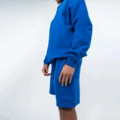 Fleece Oversized Crewneck Sweater -RIVAL Boxinggear rival 2024 crewneck side blue 01