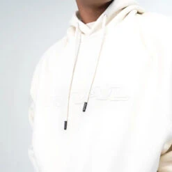 Oversized Heavyweight Fleece Hoodie -RIVAL Boxinggear rival 2024 hoodie close cream 01