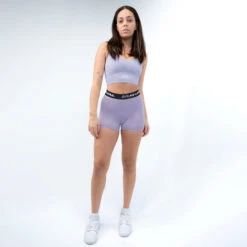 Buttery Stretch Cross-Back Sports Bra -RIVAL Boxinggear rival 2024 sports bra front purple 01