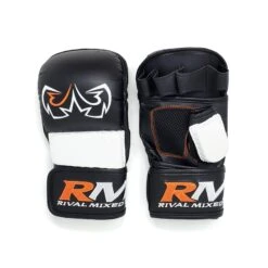 MMA Sparring Gloves -RIVAL Boxinggear rmx fc2 black white 02